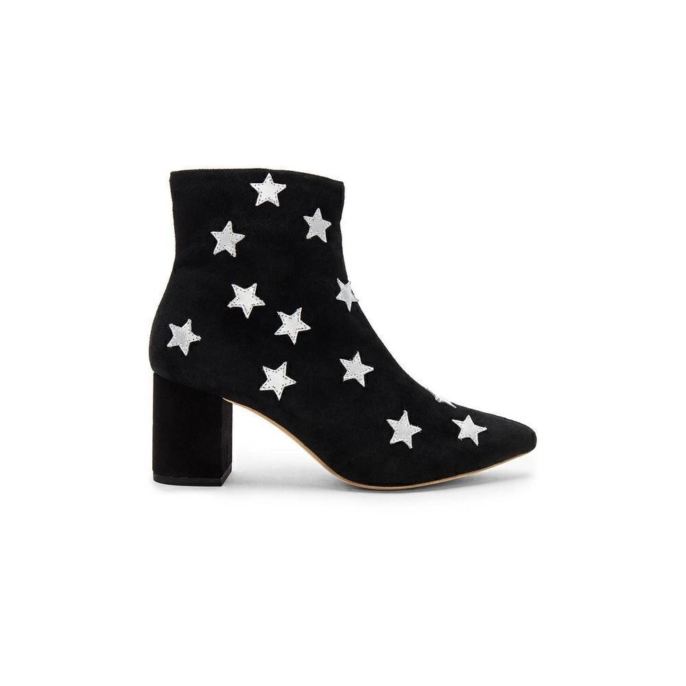 Revolve Raye Thom Black Star Heeled Bootie NEW